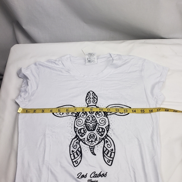Los Cabos Mexico Turtle Tshirt Top Women's Size M NWT - Picture 5 of 5